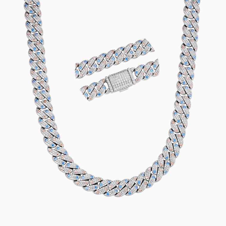 Custom Moissanite & 925 Silver Necklaces