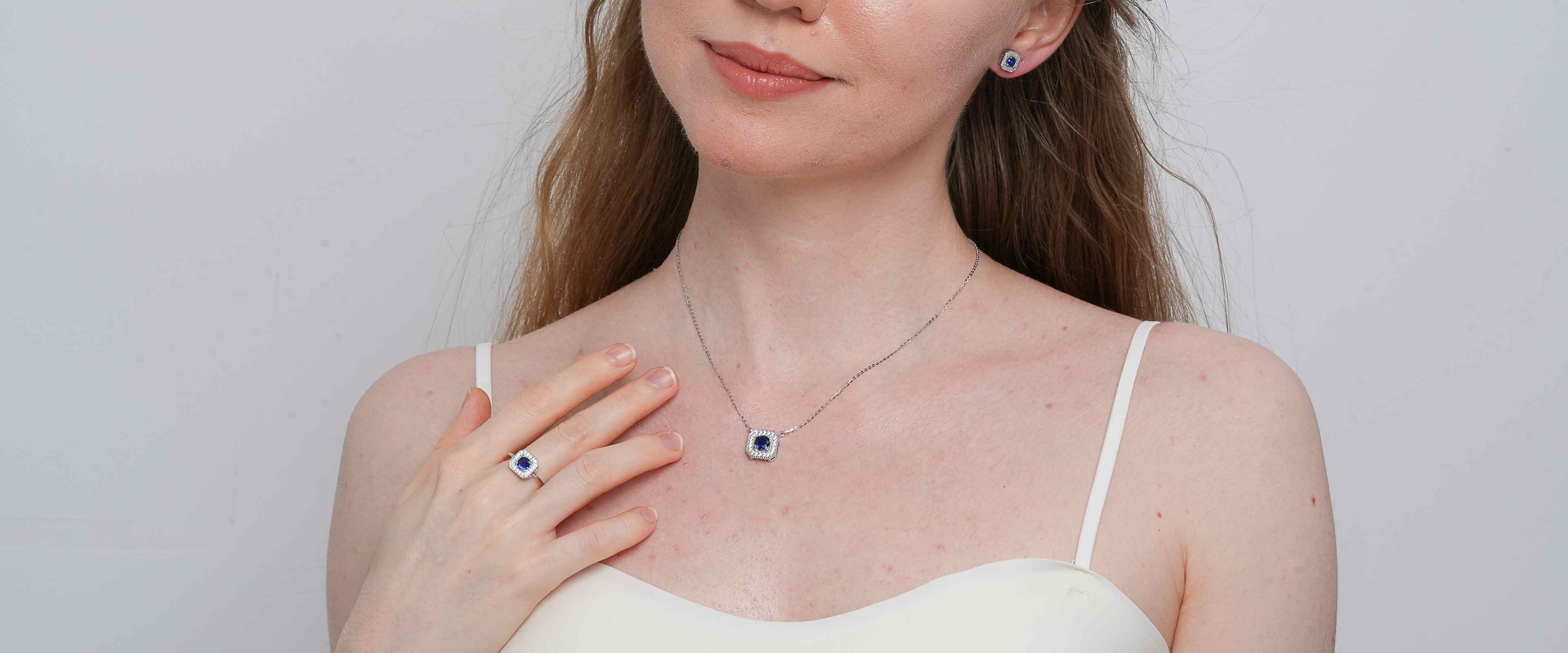 Shining Star Jewelry Cubic Zircon 925 Silver Bridal Jewelry Sets For Women