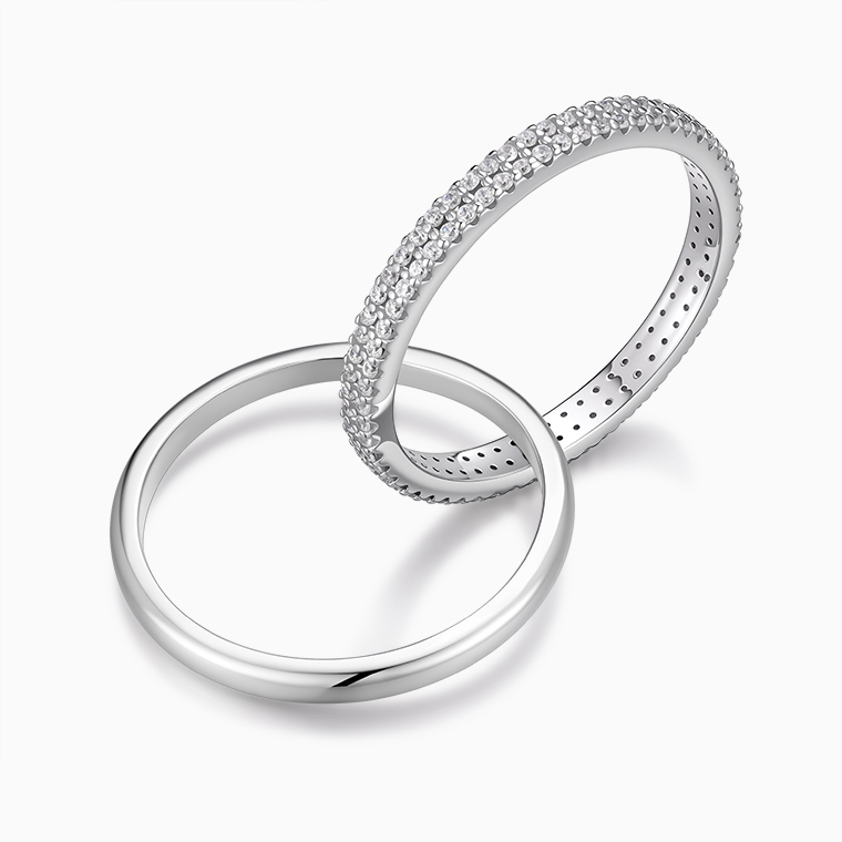 Moissanite sterling silver women's ring | Moissanite hip hop jewelry manufacturer