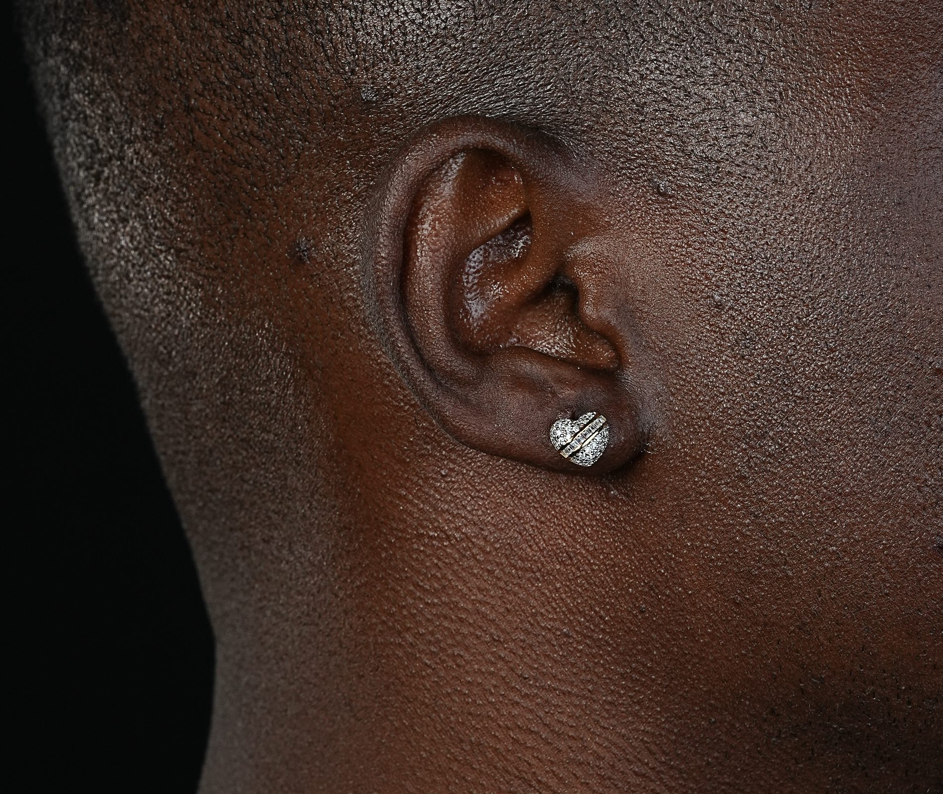 Shining Star Jewelry Romantic Luxury Diamond Sterling Silver Love Heart Earrings