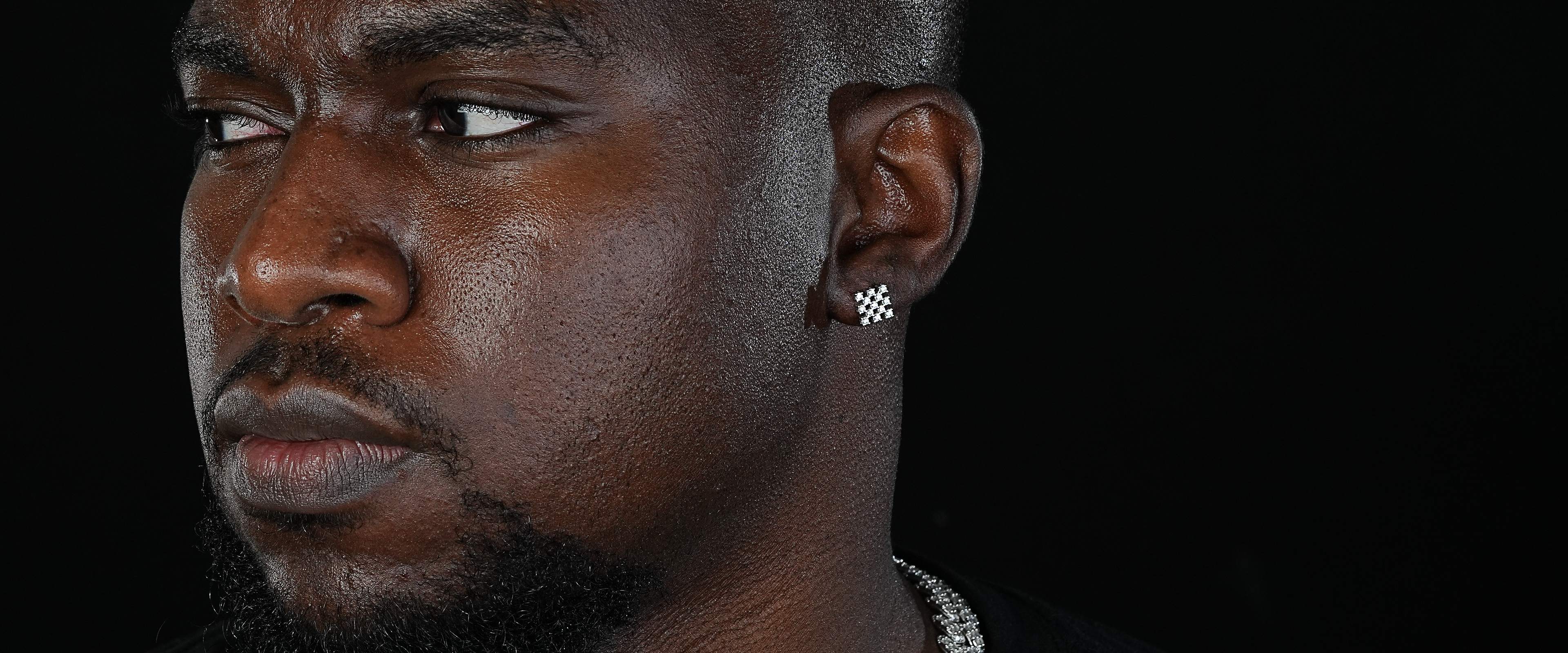 Shining Star Jewelry Unique Design Hip Hop Men Moissanite Hollow Stud Earrings