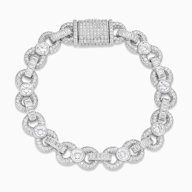 Custom Moissanite Hip-Hop Men&rsquo;s Bracelets