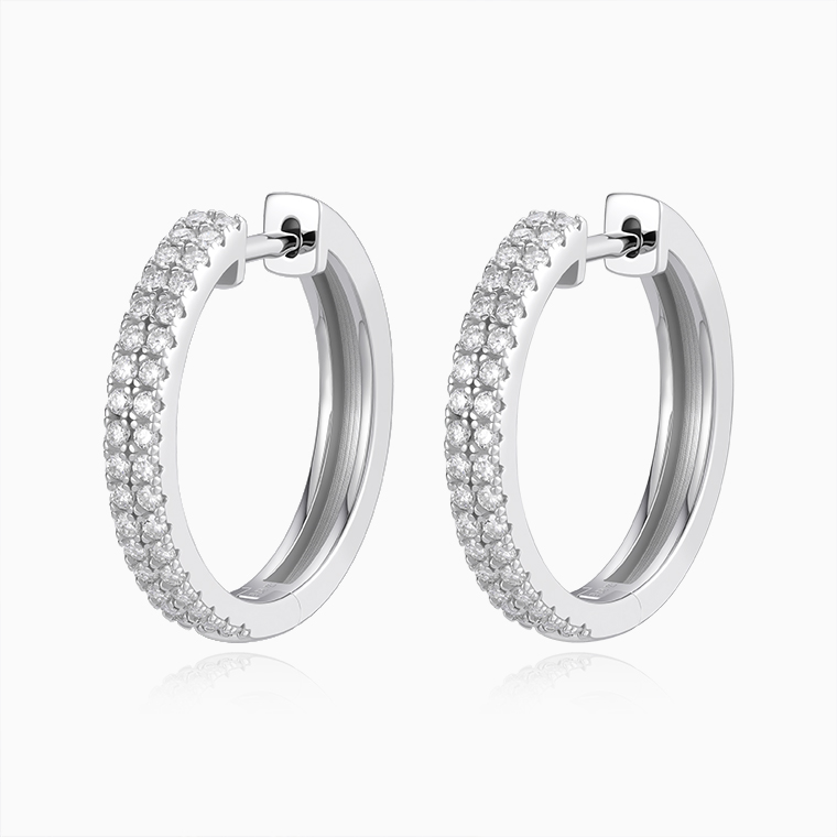 925 silver moissanite women's earrings