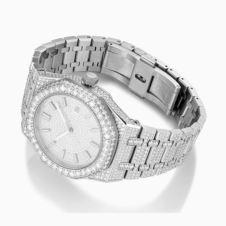 Shining Star Jewelry Custom Luxury Men Stainless Steel Moissanite Watch Shining Star Jewelry Custom Luxury Men Stainless Steel Moissanite Watch