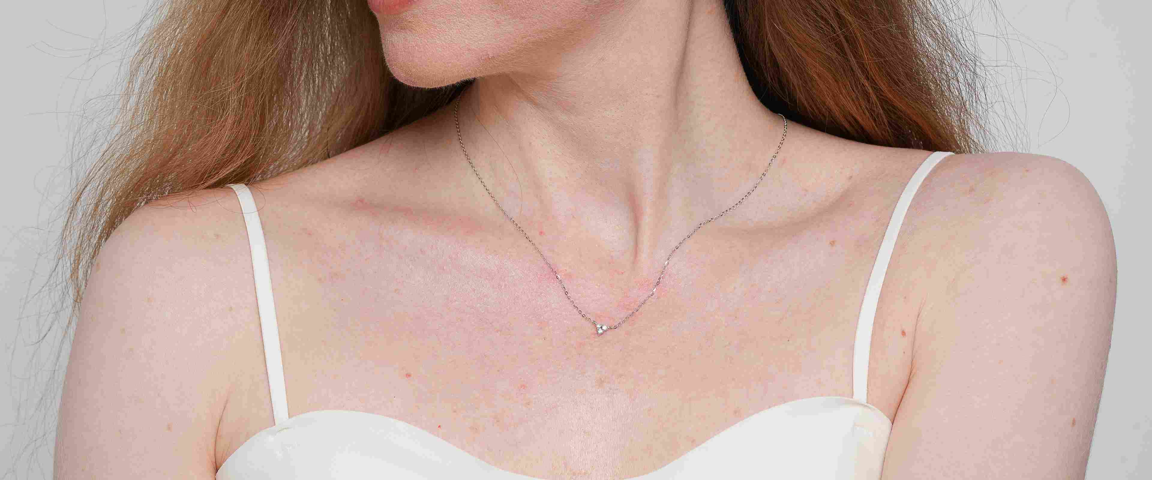 Shining Star Jewelry Pass Diamond Tester VVS Moissanite Adjustable Fine Necklace