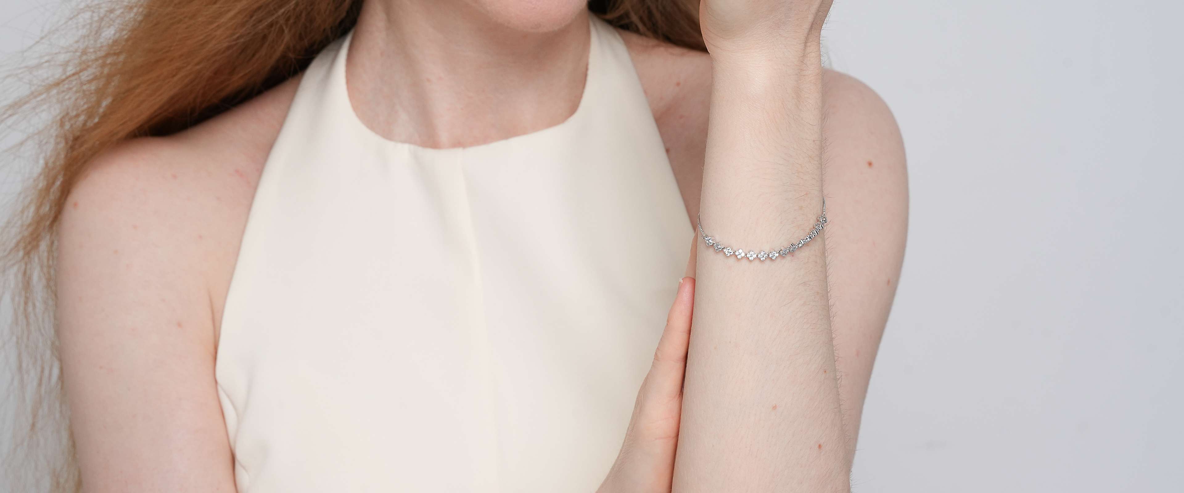 Shining Star Jewelry Adjustable Iced Out CZ Four Leaf Clover Fine Bracelet Women