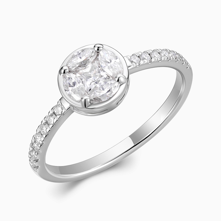 Shining Star Jewelry Party Round Diamond Fashion Jewelry Set For Women