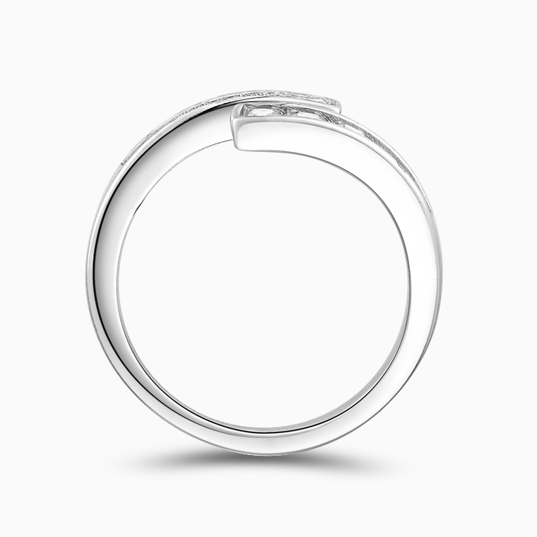 Shining Star Jewelry Solid 925 Silver Moissanite Princess Cut Women's Ring