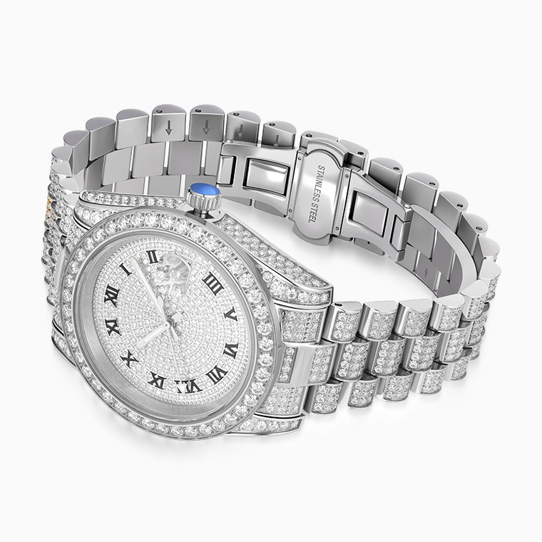 Shining Star Jewelry Men Watches High Quality Mechanical Design Diamond Watches