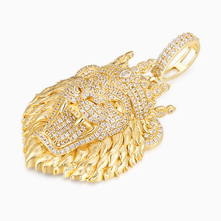 Shining Star Jewelry Hip Hop Jewelry Moissanite Diamond Lion King Pendant Shining Star Jewelry Hip Hop Jewelry Moissanite Diamond Lion King Pendant