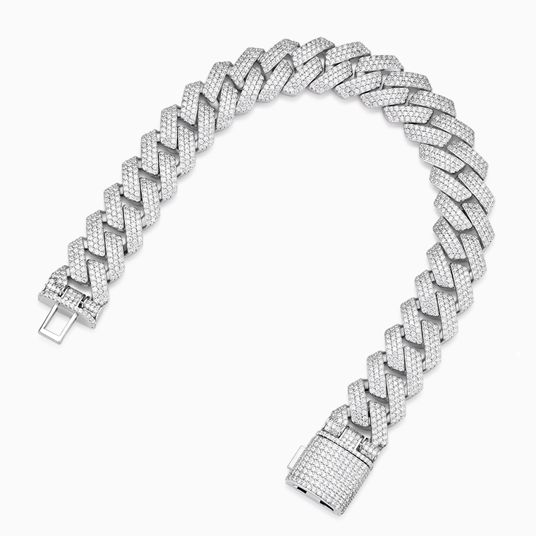 Moissanite Cuban Link Chain | Hip-Hop Men's Bracelet Manufacturer