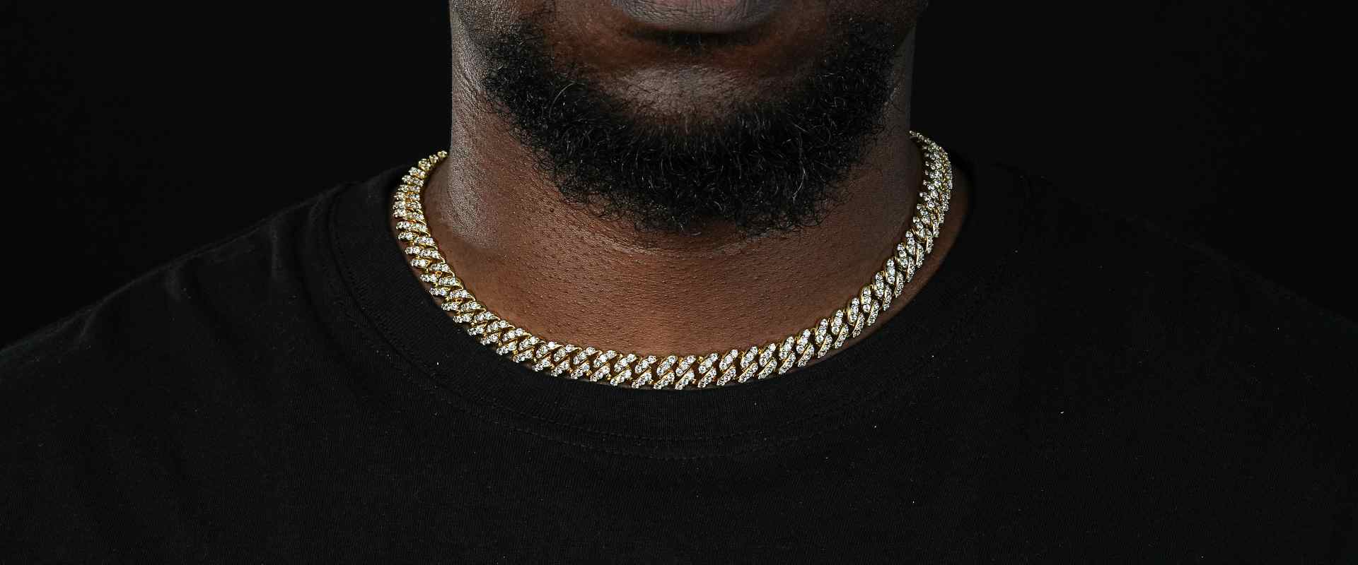 Shining Star Jewelry Solid 14K Gold Plated 10mm Hip Hop Miami Cuban link Chain