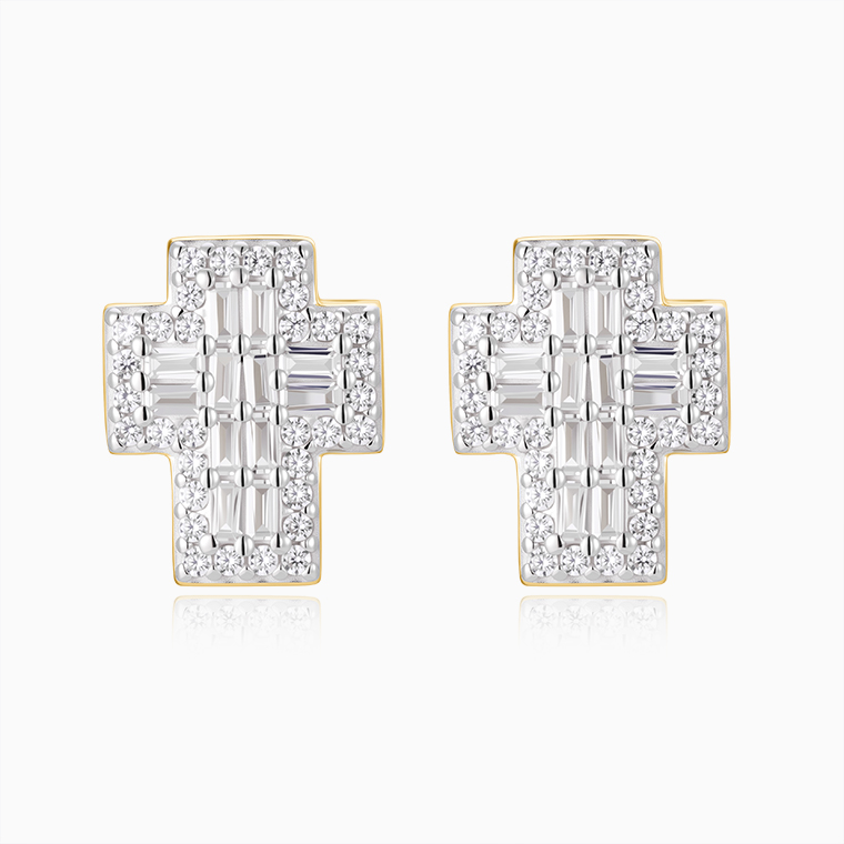 Men's Hip-Hop Stud Earrings | 925 Silver Moissanite/Zircon- Shining Star