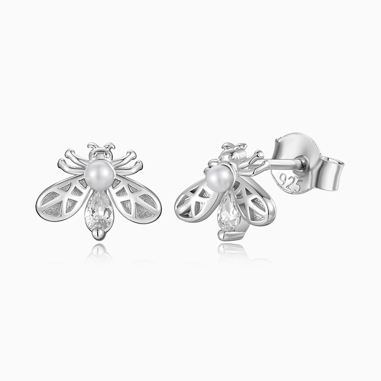 Sterling Silver Zircon Earrings Wholesale & Custom