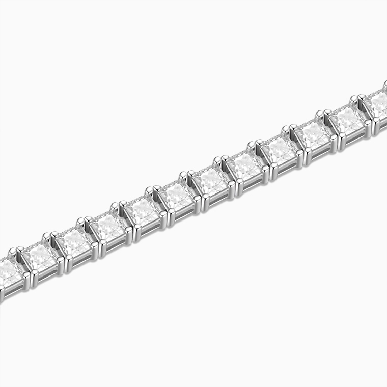 Shining Star Jewelry Iced Out Moissanite Princess Cut Fashion Tennis Bracelet Shining Star Jewelry Iced Out Moissanite Princess Cut Fashion Tennis Bracelet
