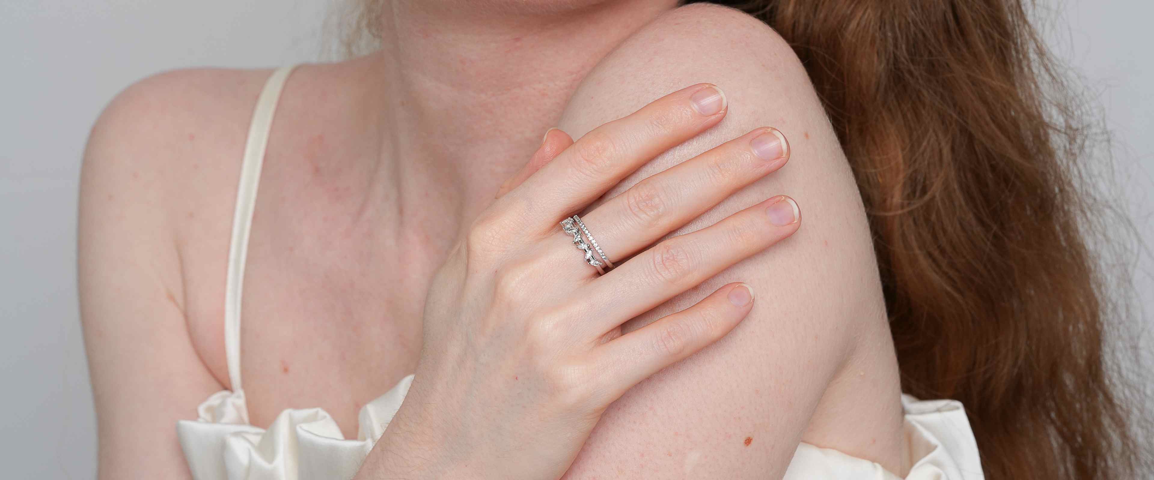 Shining Star Jewelry Women's 925 Sterling Silver Zircon Marquise Cut Open Ring