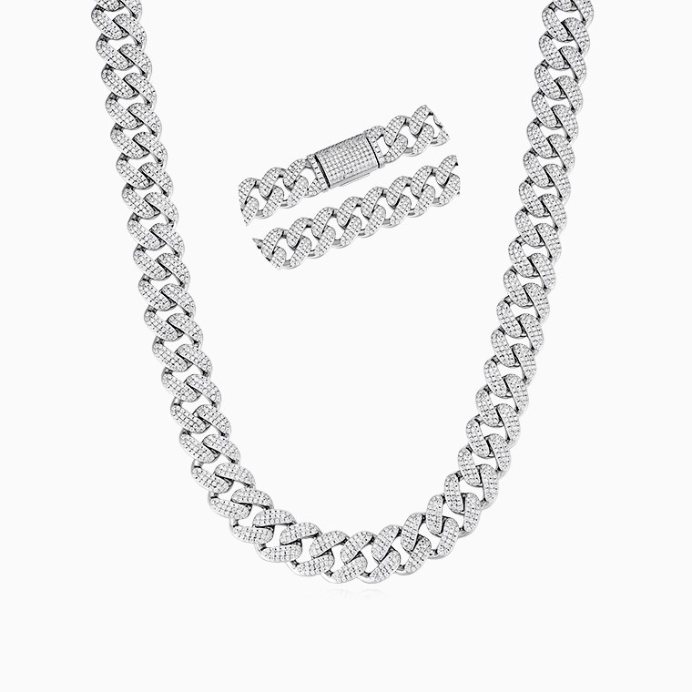 Men's Hip-Hop Necklace | 925 Silver Moissanite/Zircon- Shining Star