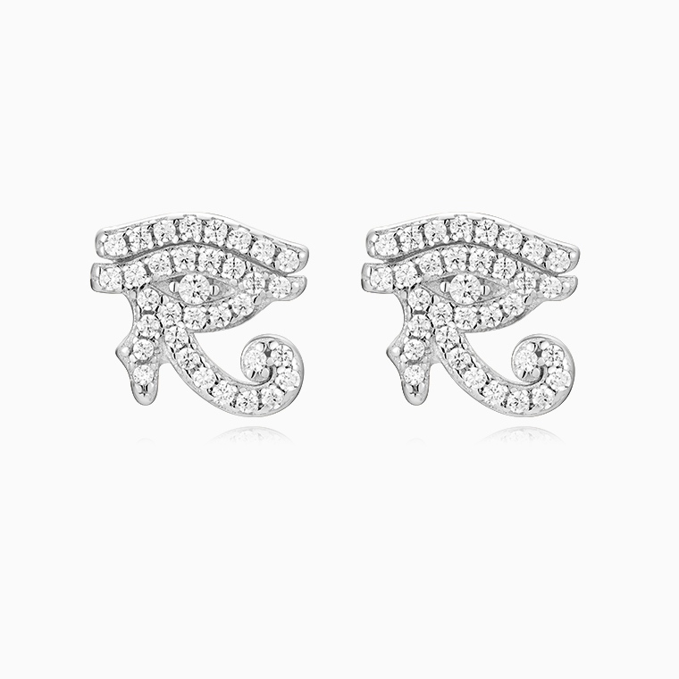 Shining Star Jewelry New Design Hip Hop Mens Moissanite 925 Silver Eye Earrings