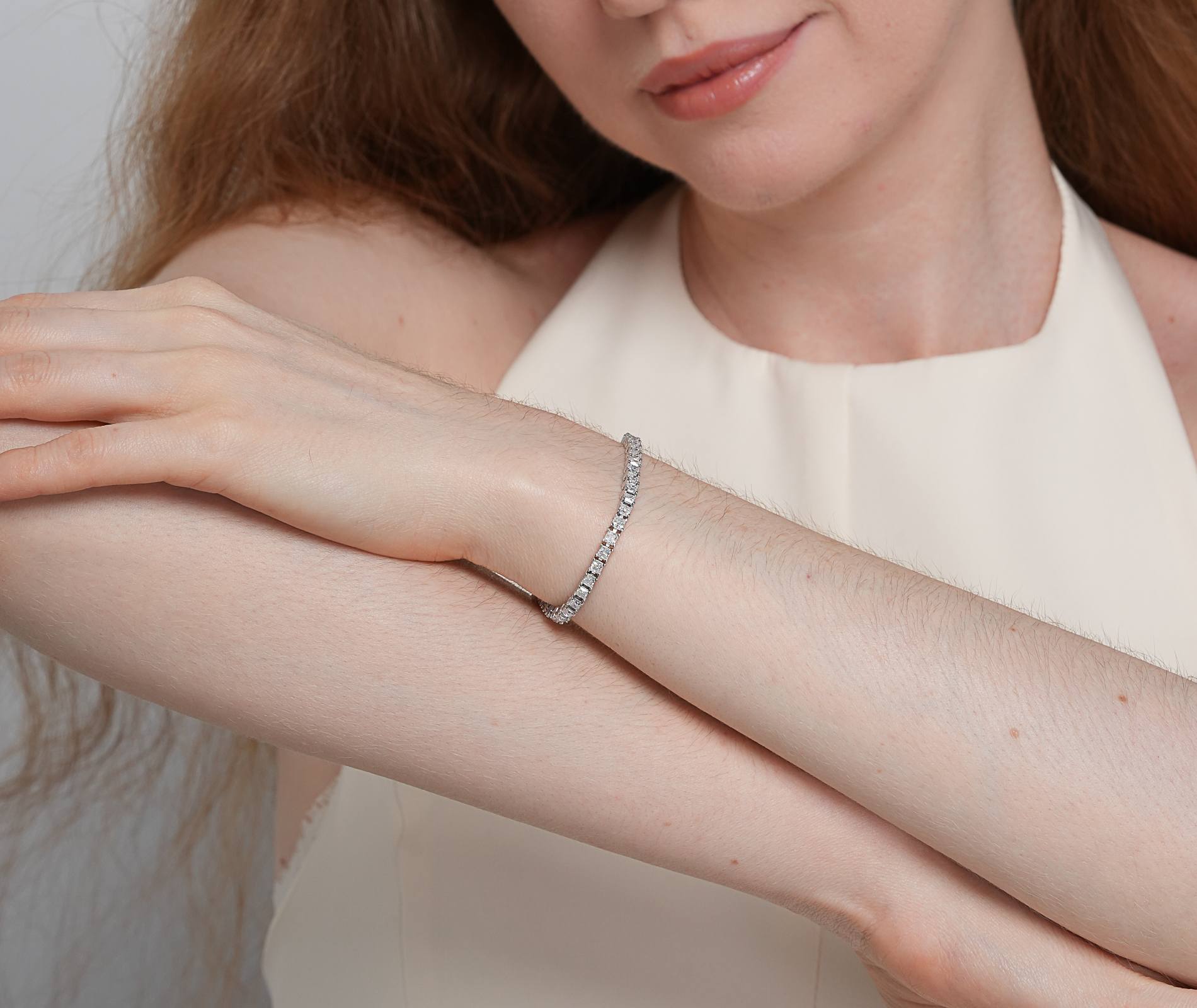 Shining Star Jewelry Iced Out Moissanite Princess Cut Fashion Tennis Bracelet Shining Star Jewelry Iced Out Moissanite Princess Cut Fashion Tennis Bracelet