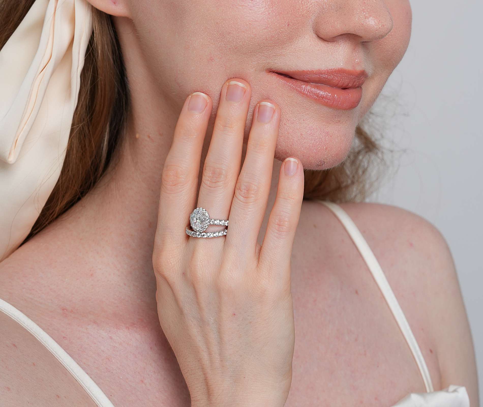 Shining Star Jewelry Halo Big Main Stone 2ct Moissanite Lover Gift Couple Rings Shining Star Jewelry Halo Big Main Stone 2ct Moissanite Lover Gift Couple Rings