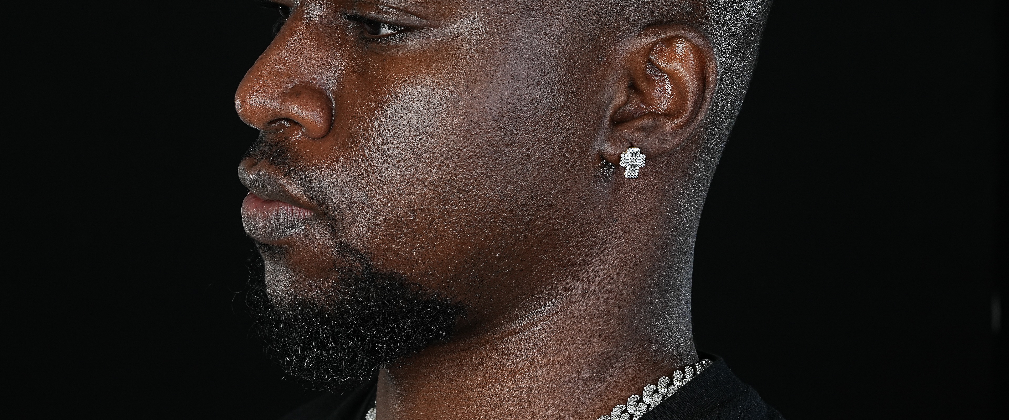 Shining Star Jewelry Fashion Punk 925 Sterling Silver Cz Cross Earrings For Boys