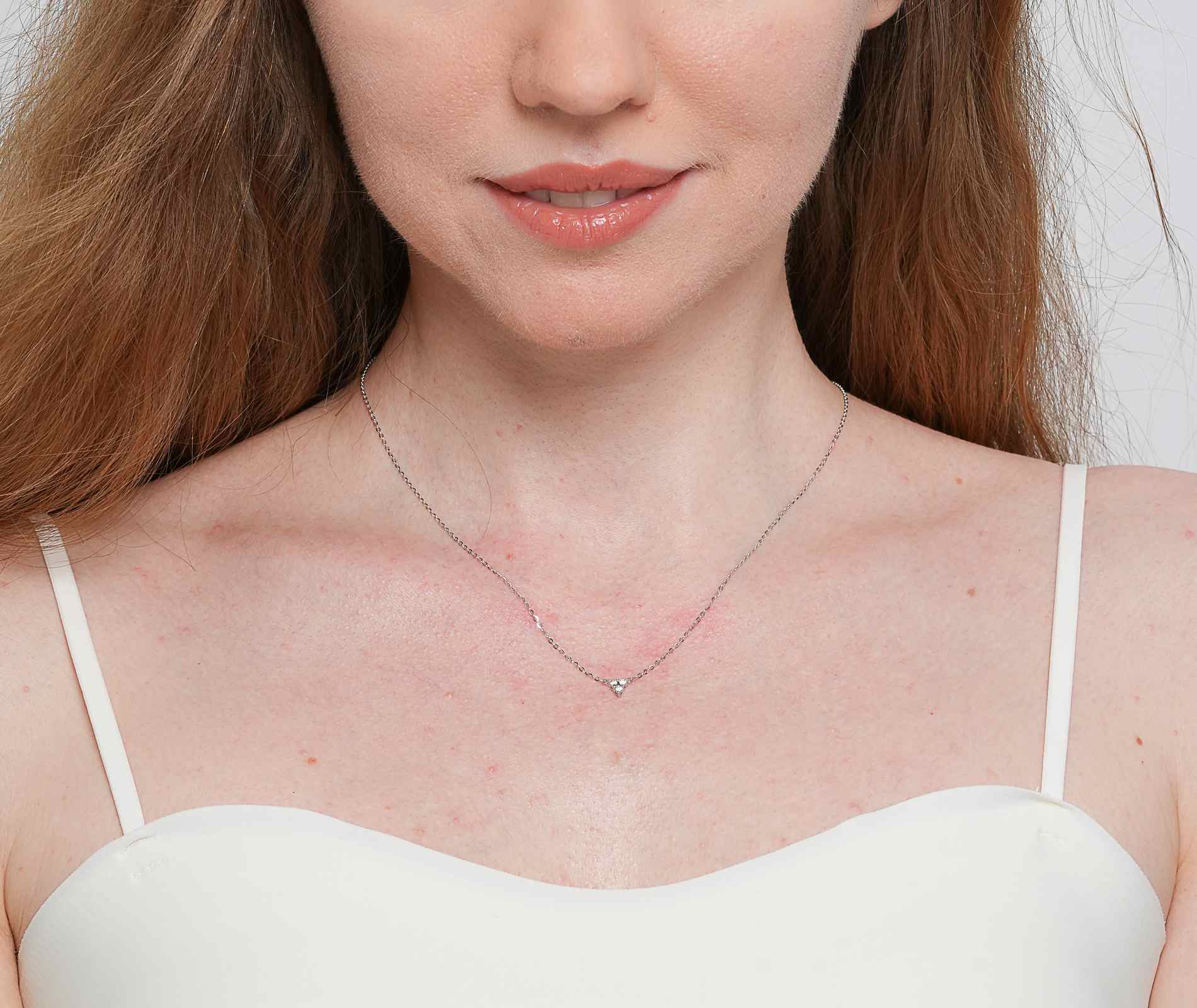 Shining Star Jewelry Pass Diamond Tester VVS Moissanite Adjustable Fine Necklace