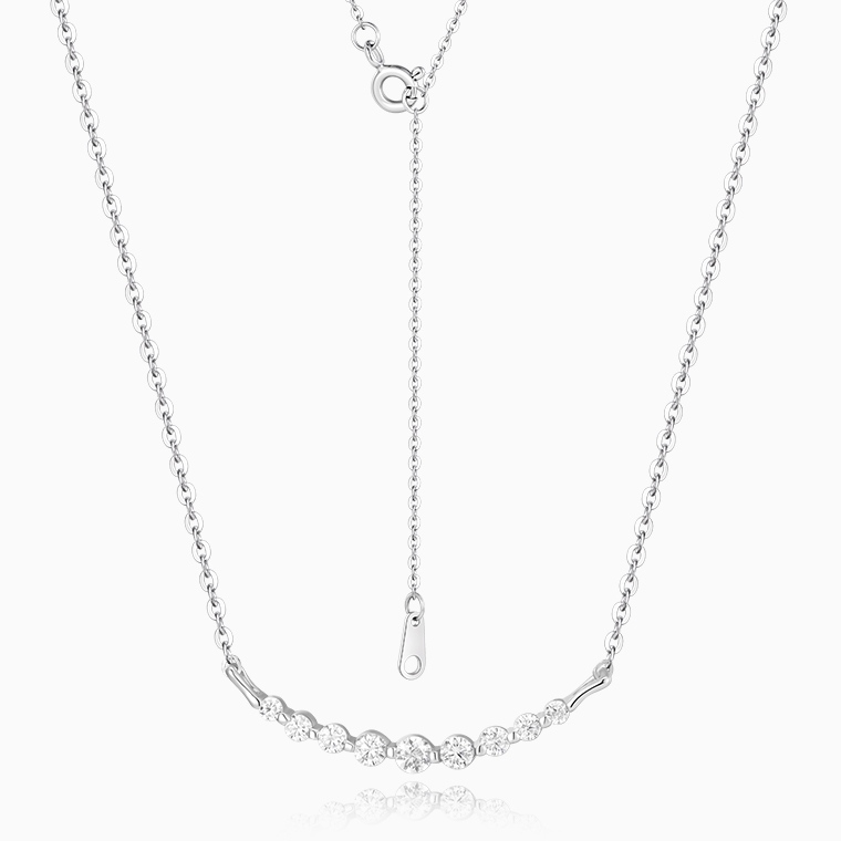 Shining Star Jewelry Women's 925 Silver VVS Moissanite Half Eternity Jewelry Set