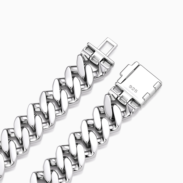 Moissanite Cuban Link Chain | Hip-Hop Men's Bracelet Manufacturer