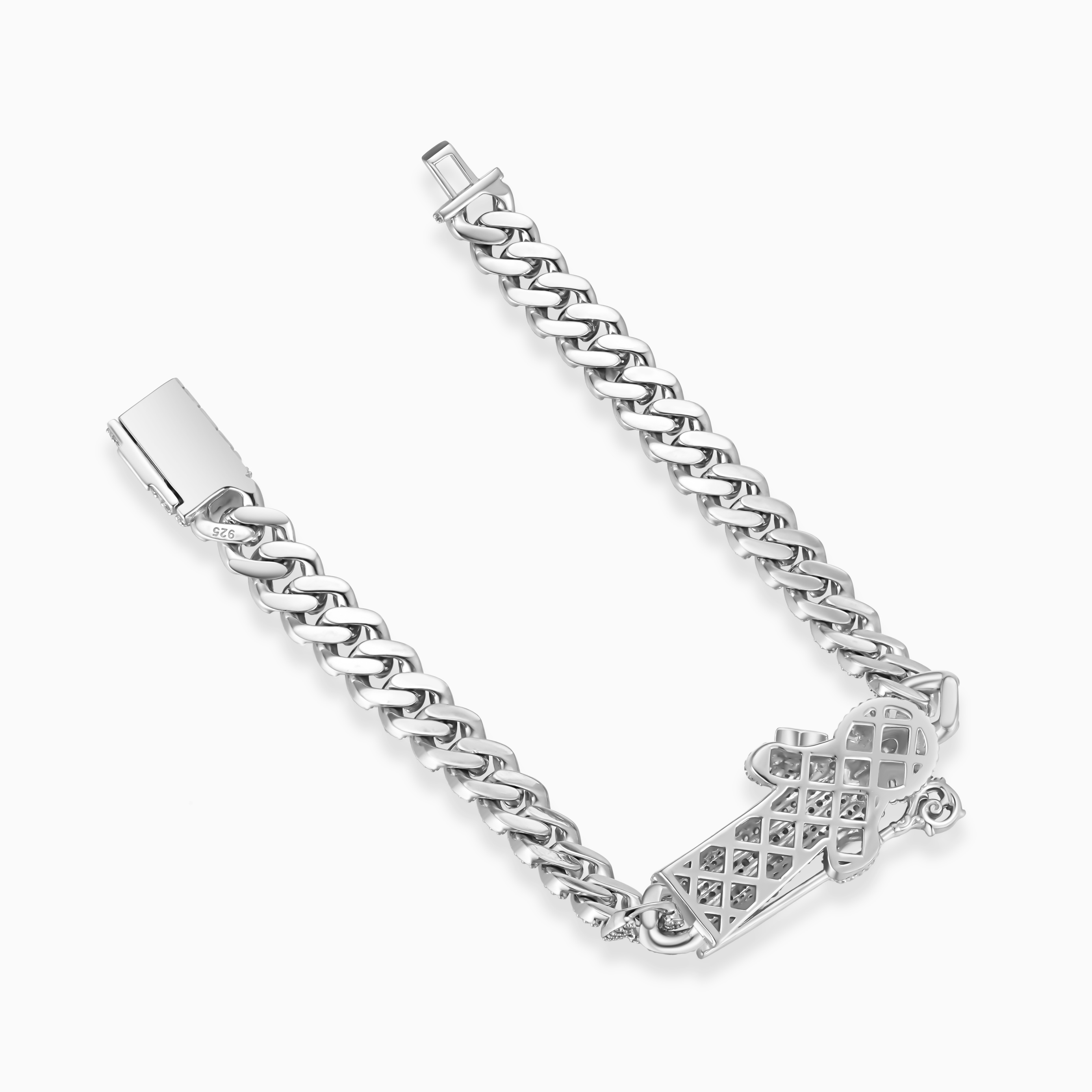 Shining Star Jewelry St Jude Charms CZ Iced Out San Judas Tadeo Cuban Bracelet Shining Star Jewelry St Jude Charms CZ Iced Out San Judas Tadeo Cuban Bracelet