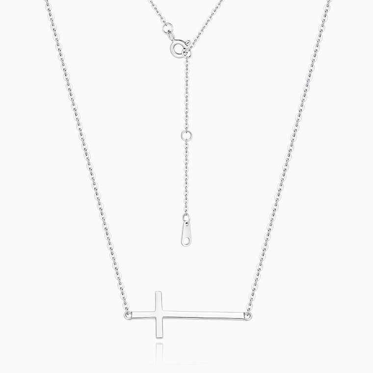 Wholesale Smooth Cross Pendant Necklace Women