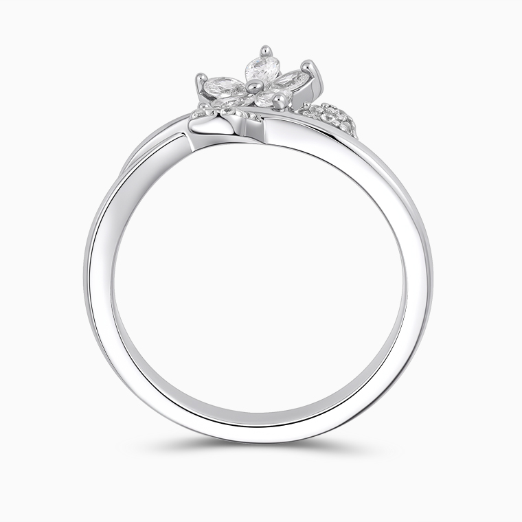 Moissanite sterling silver women's ring | Moissanite hip hop jewelry manufacturer