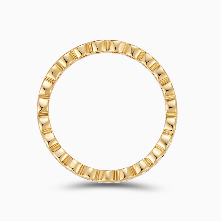 Shining Star Jewelry Solid 14K Gold Cubic Zirconia Eternity Ring Gift For Women