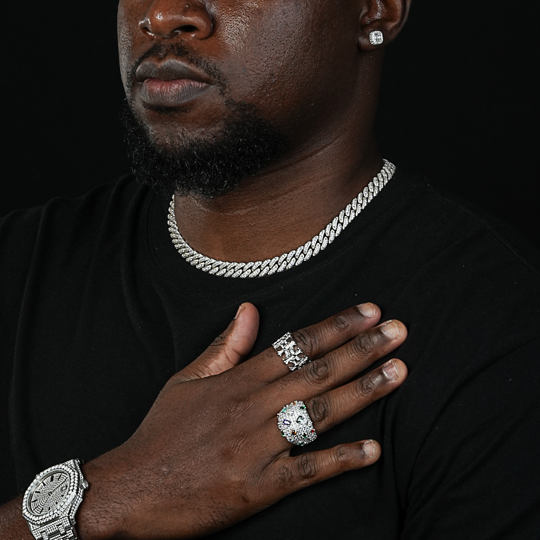 Hip Hop Men&rsquo;s Silver Necklace Wholesale