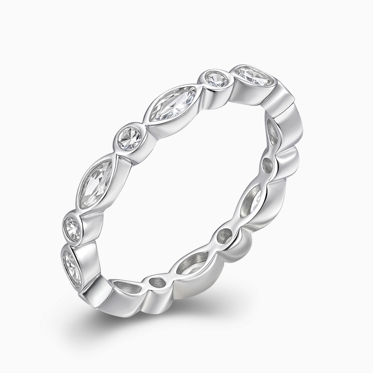 Wholesale Sterling Silver Iced CZ Ring Manufacturer