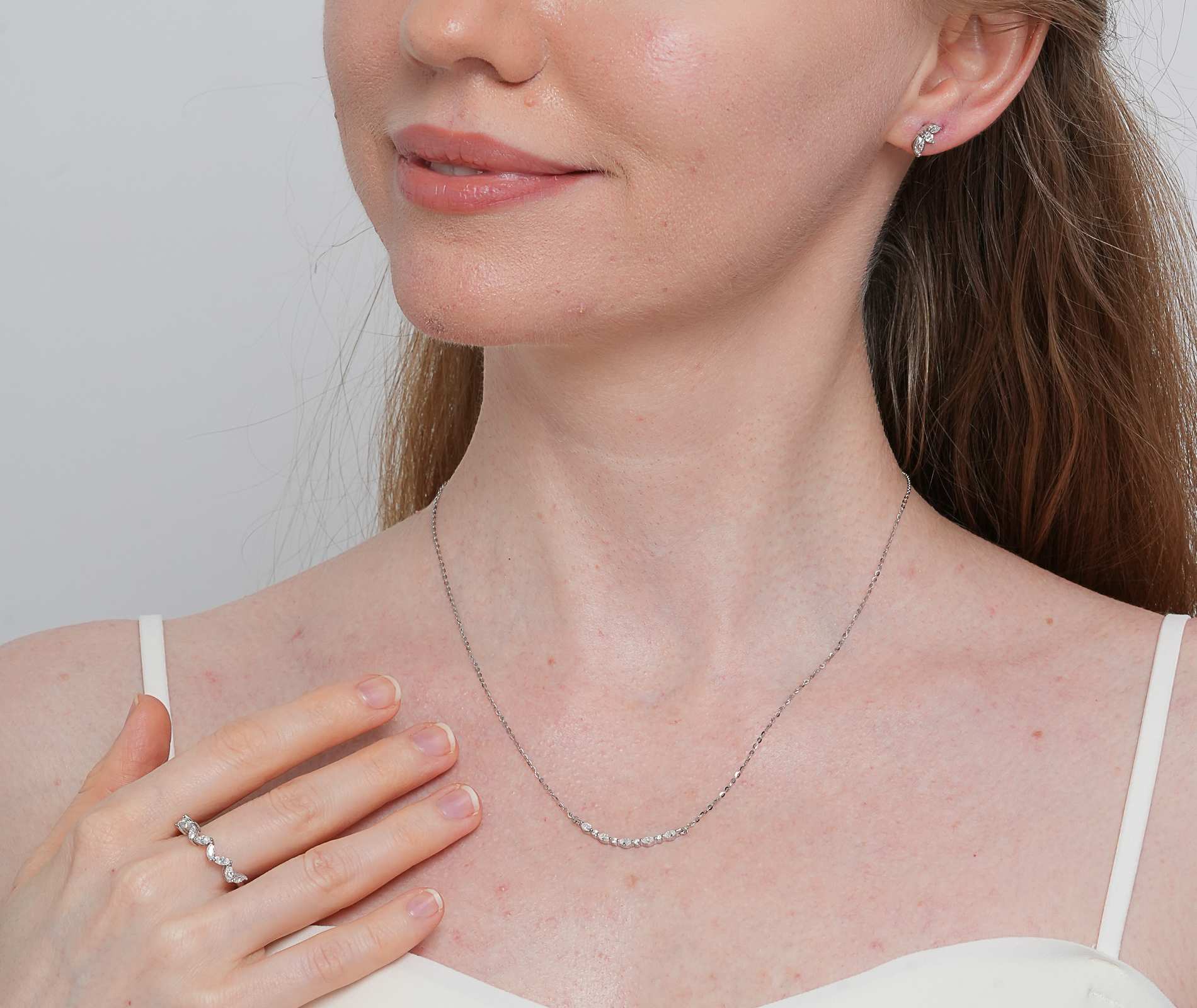 Shining Star Jewelry Luxury 925 Silver Vvs Moissanite Wedding Set For Women